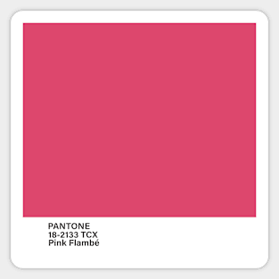 pantone 18-2133 TCX Pink Flambé, Pink Flambe Sticker